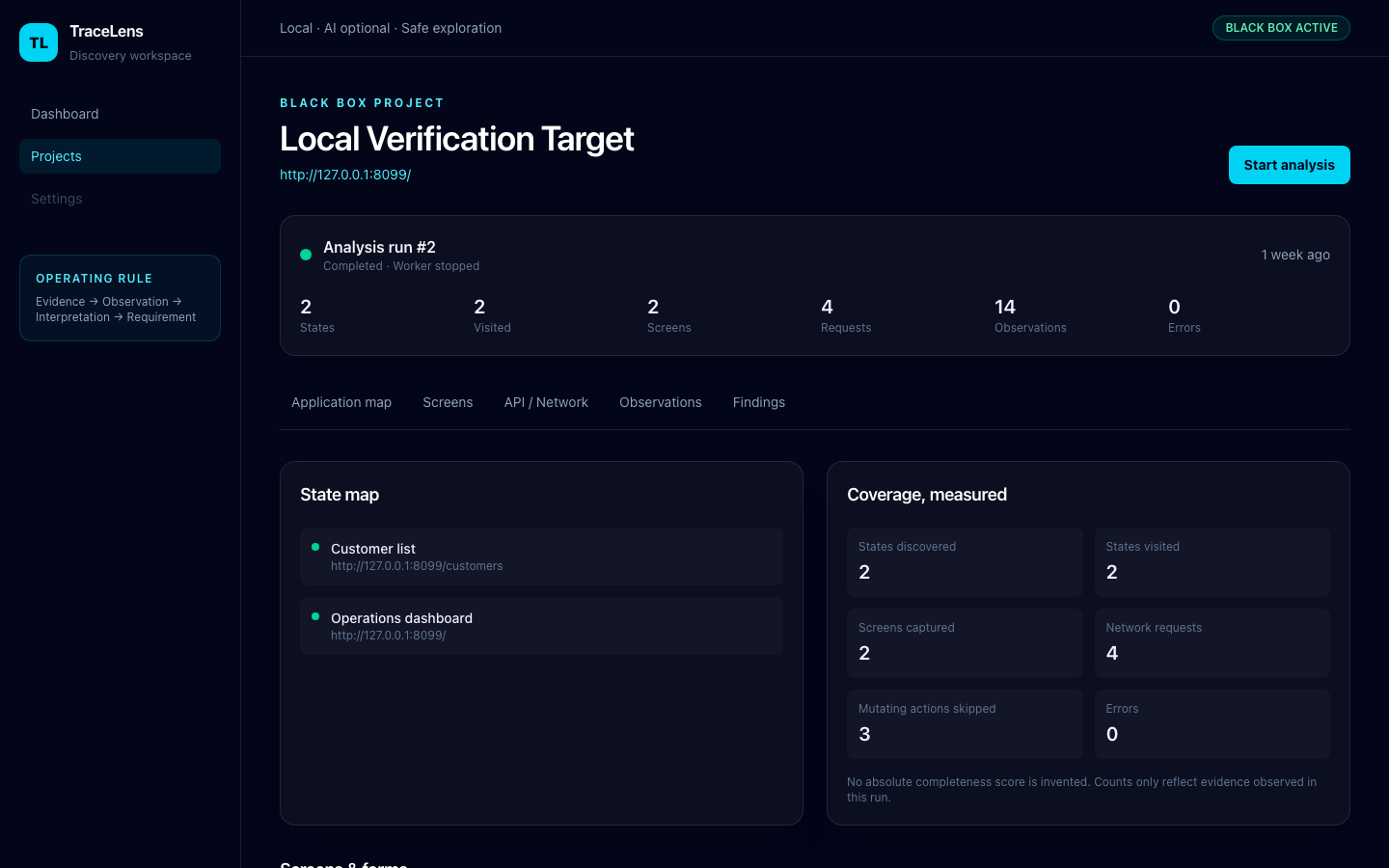 OmniFactory evidence workspace preview